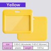 1 Pack Sliding Horizontal ID Badge Holder with Clear Window