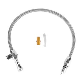 Tbest Stainless Steel Dipstick for GM TH350 Tranny SBC BBC Trans, Silver, 1-Pack