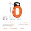 Happybuy 100 ft Fiberglass Fish Tape – Flexible, Non-Conductive Wire