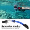 Full Dry Breathing Tube with Comfortable Silicone Mouthpiece and Single