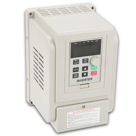 AT1-4000X 220V Single Phase Variable Frequency Drive Single Phase to 3 Phase Converter PWM Control VFD Speed Controller 3 Phase Motor for 3 Phase 4kW AC Motor Controls