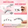 Parriparri Magnetic Eyelashes With Applicator 2 Pairs No Glue Needed