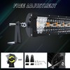 SLARY 22 Inch 120W LED Light Bar White/Amber Flasing Strobe