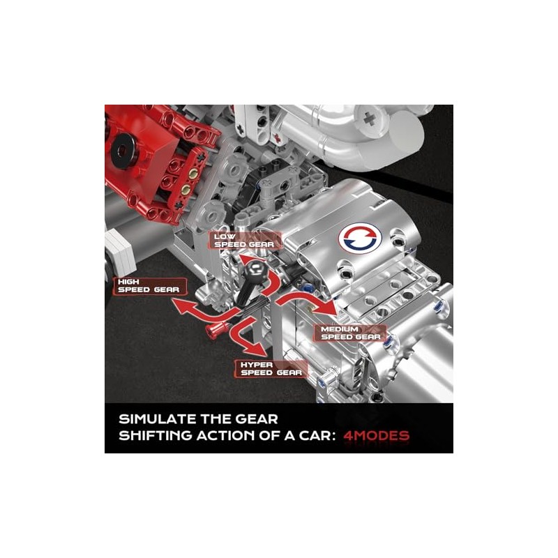 Mould King 10210 V12 Engine Model Kit that Works, Build