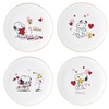 Lenox 897217 Snoopy Valentines Day Accent Plates, Set Of 4,