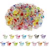 120PCS 15 Colors Resin Gradient Ducks, Mini Duck Figurines DIY