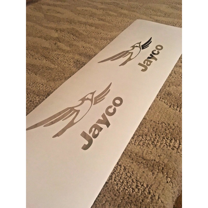 JAYCO -2- JAYCO CHROME Decals Decal Sticker PAIR RV Camper