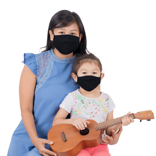 LOFBAZ Cloth Face Coverings Cotton Fabric with Filter Pocket Washable