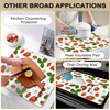 Stove Top Cover for Electric Stove，Christmas Kitchen Decor Red Strawberries