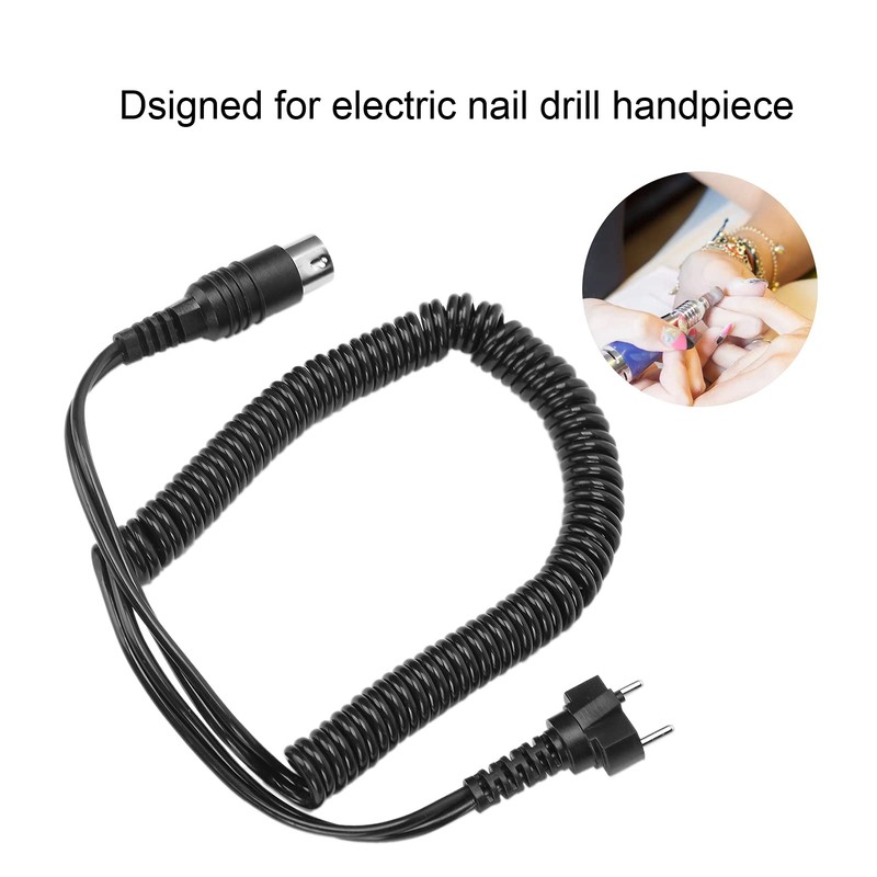 Electric Nail Drill Cable, Antioxidant Nail Drill Handpiece Cable, Three