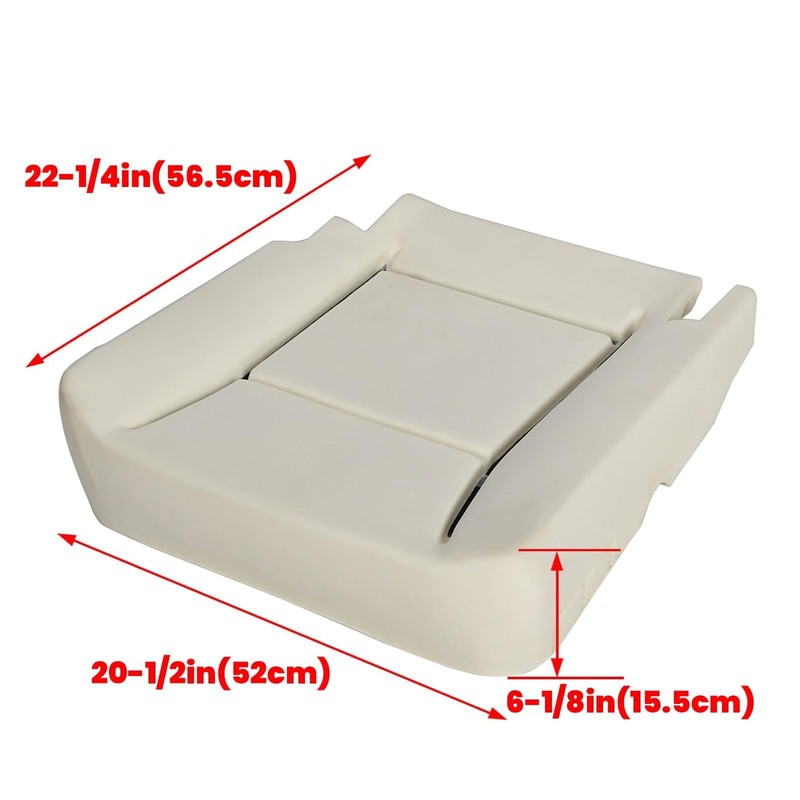 ECOTRIC Left Seat Bottom Cushion Compatible with 2006-2010 Dodge Ram