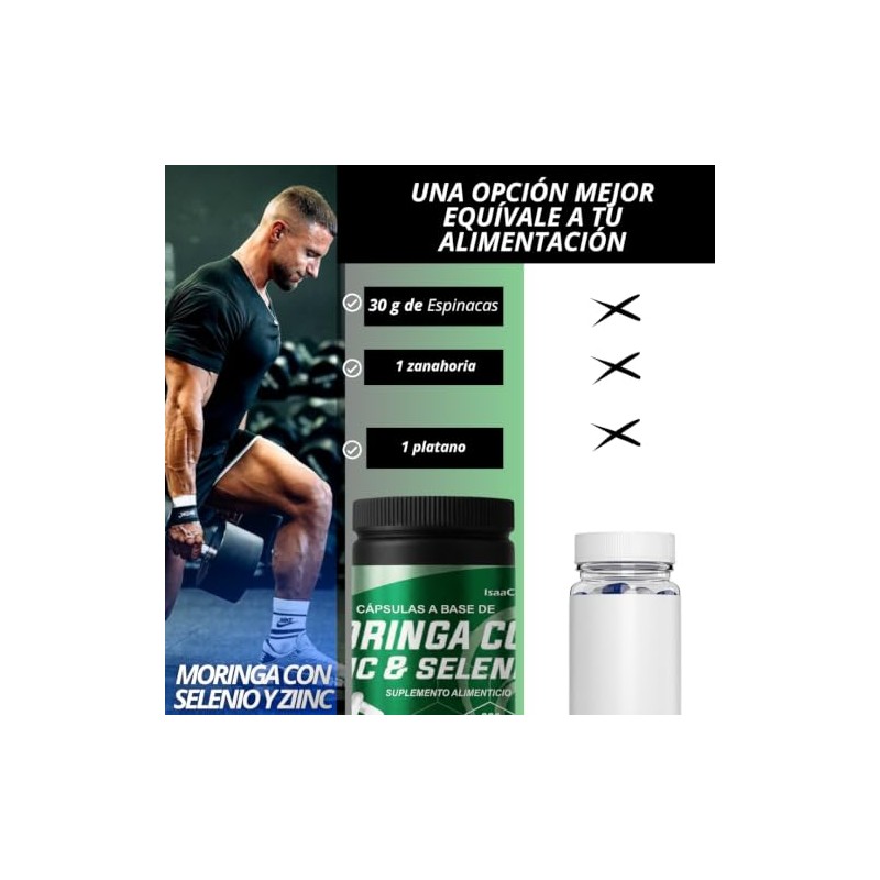 Moringa con Zinc y Selenio | 230 Cápsulas de 500