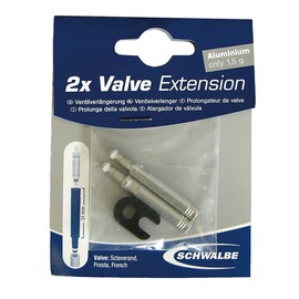 Schwalbe Presta Valve Extensions (X2) - Metallic