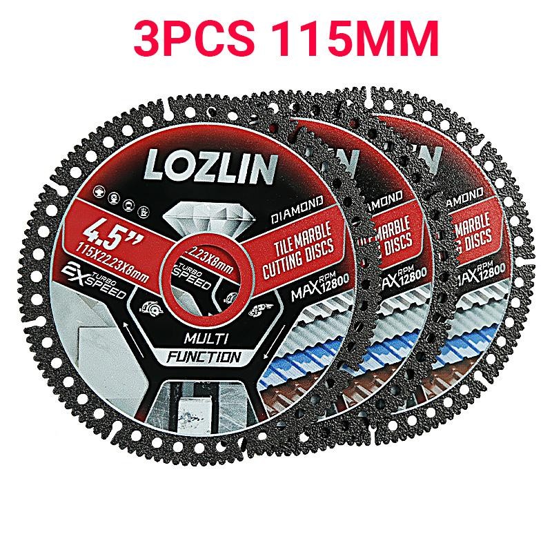3PCS 4.5"(115MM) Diamond Tile Cutting Blades - Ultra-Thin Dry Cutting