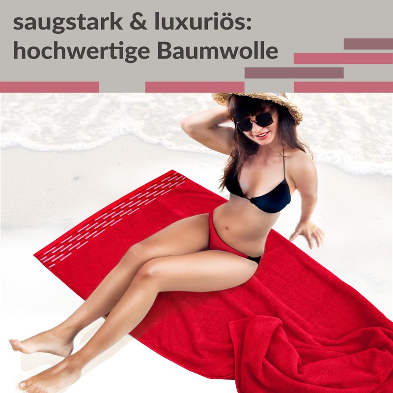 Lashuma Lugano Terry Towelling Sauna Towel Large Bath Towel 80
