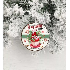 Twisted R Design Peppermint Cocoa Christmas Ornament