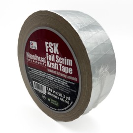 Nashua FSK Insulation Jacketing Tape, 2.83 Inches by 50.3 Yards, Aluminum