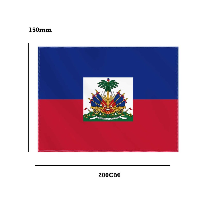 Petite Pine 60×82 Inch Rectangle Haiti Flag Polyester Tablecloth,Large 5×6.8
