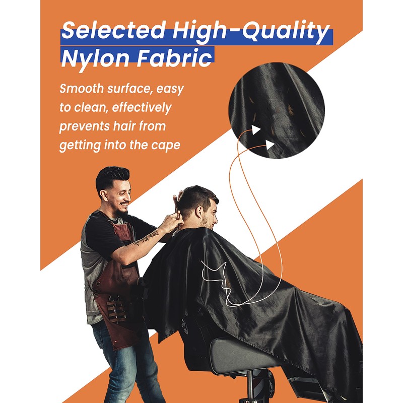 MoHern Barber Cape, 2PCS Waterproof Polyester Salon Hair Cutting Cape,