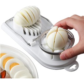 Cortador de Huevos para Huevos Duros - Cortador Multiusos de Huevos Cocidos, Alambre de Acero Inoxidable con 2 Estilos de Corte, para Queso, Fruta, Fresa, Setas, Kiwis