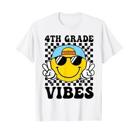 Fourth Grade Vibes Smile First Day of School 4th Grade Team T-Shirt