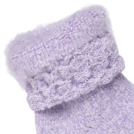 Polar Extreme Ladies Heat Socks, 2 Pair, Size 9-11, Lavender Marl