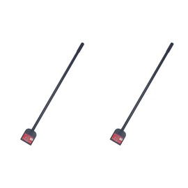 Bully Tools 92200 Heavy Duty Sidewalk and Ice Scraper with Long Steel Handle (Pack of 2)