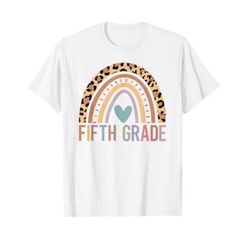 Fifth Grade Rainbow Girls Boys Teacher Team 5th Grade Squad T-Shirt