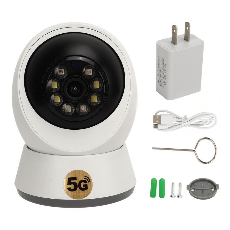 Home Security Camera 1080P WiFi PTZ Camera with 360 Degree