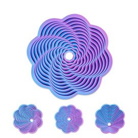 Fractal Fidget Flower 3D Printed Toy for Stress Relief Vibrant and Interactive Fidget Flower for Adults Great Sensory Tool for Relaxation and Mindfulness