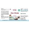 Zinc Tablets, 25 mg Made of Zinc Citrate, 180 Tablets,