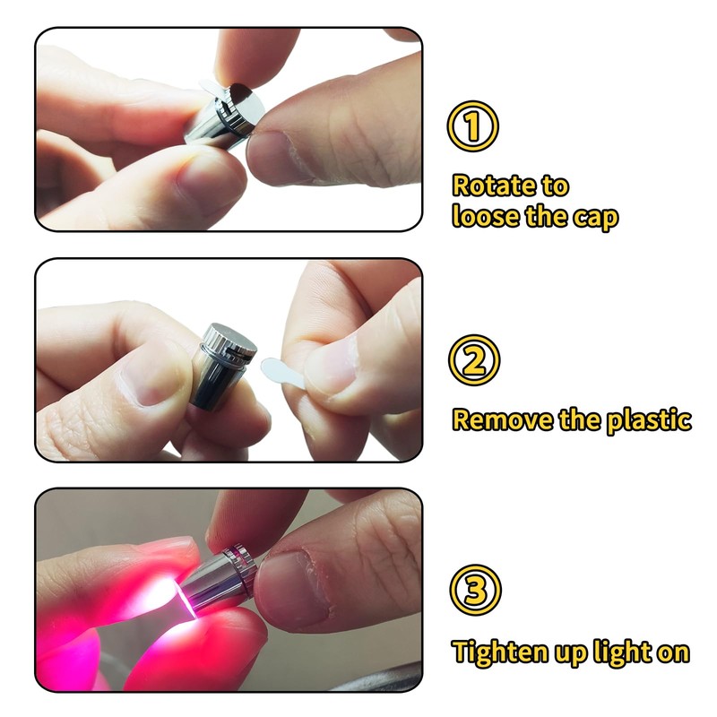 10 Pack Small Spotlight Battery Operated LED Lights, Warm White