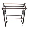 Maykoosh Suburban Soiree Towel Rack (Blanket Rack) in Solid Mahogany