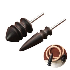 Leather Burnisher Polishing Rod Handmade DIY Leather Leathercraft Carving Tool Leather Craft Set Leather Craft Burnisher Kit Punching Leather Tool Perfect for Leather DIY Crafts 2 Pieces/Set