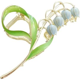 Maiglöckchen-Haarspangen, Orchideen-Haarspangen, Metall-Haarnadel, Lilien-Kieferklemme, Haarstyling-Zubehör für dicke, dünne Haarspangen und Krallen