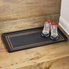 Eddie Bauer Rubber Boot Tray – Double Border Design, 16"x32",