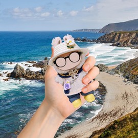 Mengudig 17cm Doll Clothes Set (6-Pcs Outfit), Stylish Clothing for Bunny Doll with Top, Pants, Shoes & Accessories, Just Clothes