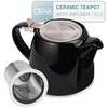 ORNA Ceramic Teapot with Tea Infuser – Small Tea Pot