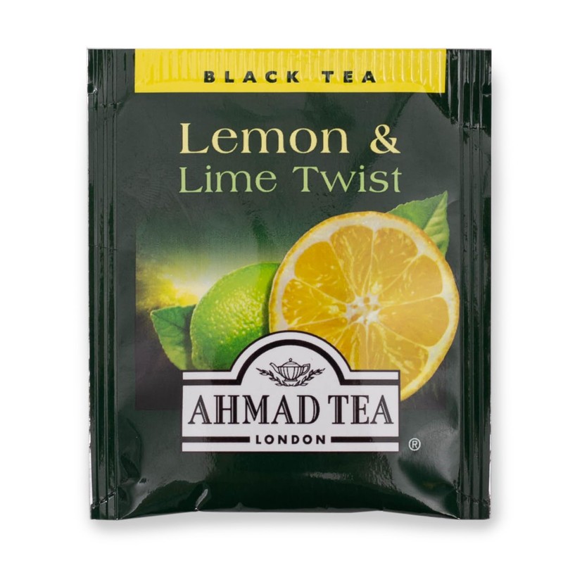 Ahmad Tea Black Tea, Lemon & Lime Twist Teabags, 20