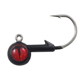 Northland Fishing Tackle Freshwater Tungsten Short Shank Fishing Jig for Bass, Walleye, Trout, and Many Others, Black, 1/4 Oz