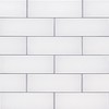 MSI 3 inch x 9 inch Ice Glass Subway Tile