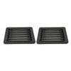 2pcs Air Vent Ventilation Opening Side Exhaust Port Rectangular Ventilation