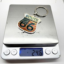 [49ers] Route 66 ROUTE66 Metal Key Ring, American Souvenir, American Goods, Keychain, Set of 2 Colors, multicolor