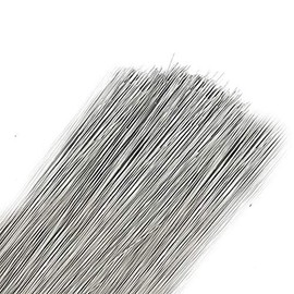200 Stems Silver Rose Galvanised Stub Wire Florist - 7" Choose 26 28 30 32 swg (7" - 32 Gauge - Silver)