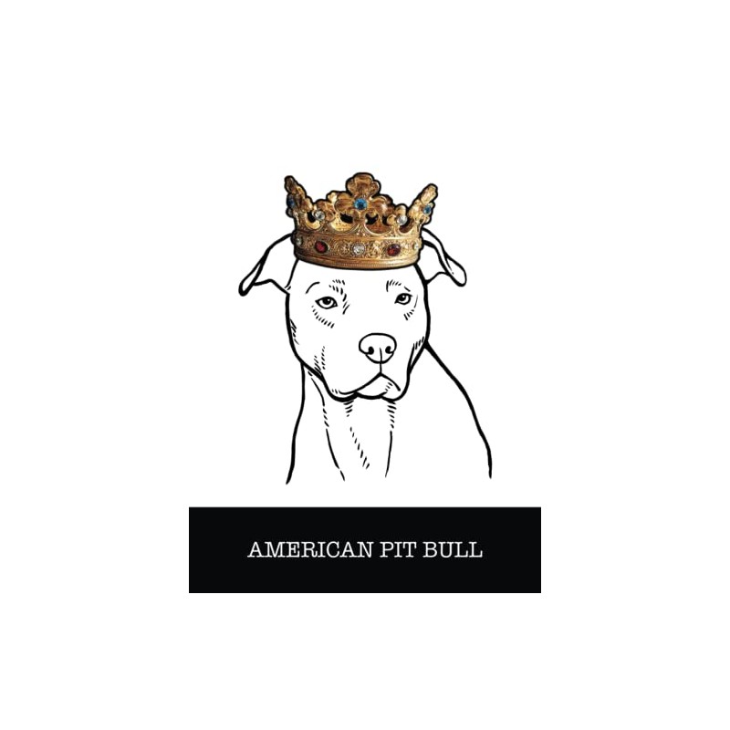 American Pit Bull: American Pit Bull Terrier King/Queen Wearing Crown