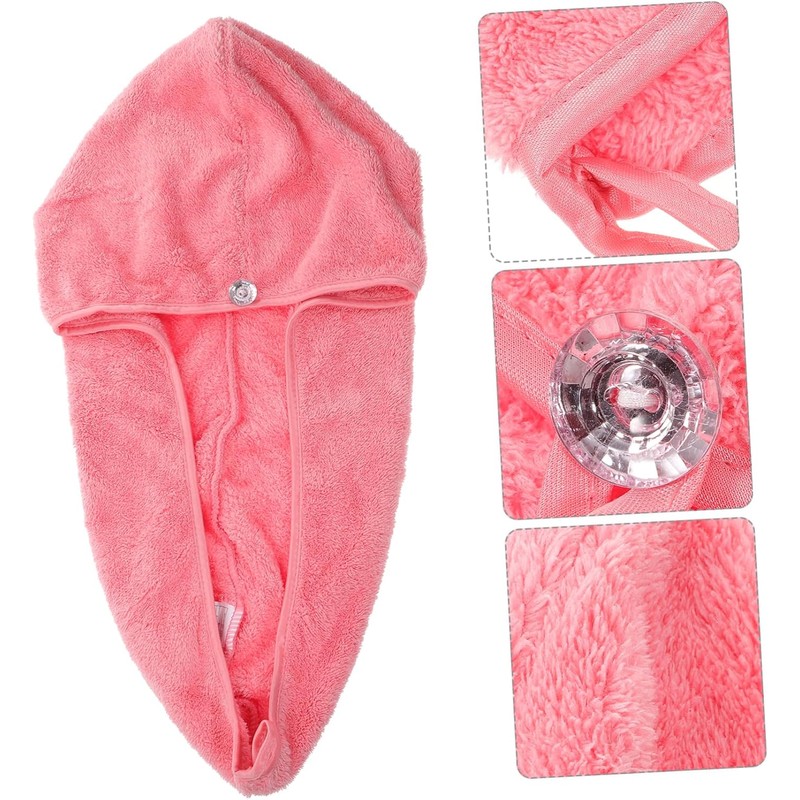 Toalla de Microfibra para Cabello Rápido Secado Gorro Absorbente para