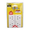 HPM D2PA/2WE Surge Protected Adaptors 2 Pack, White