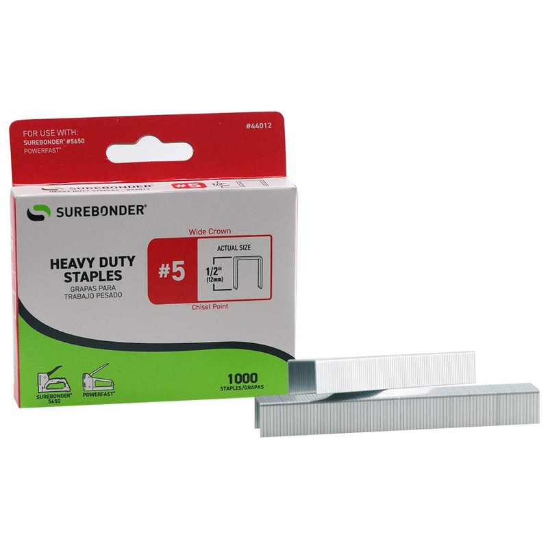 Surebonder #5 Staples 44012 Heavy Duty, Wide Crown, Swingline Type