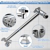 Rain Shower Head Extension 12 Inch Adjustable Rain Shower Head