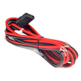 2-Wire 3 Pin CB Radio Power Cord with Stripped ends, 4.8 ft Fused Power Cable Replacement For Cobra Galaxy Midland Uniden Stryker Connex CB Ham Radio